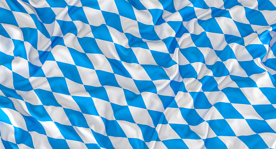 Bavarian flag white and blue.