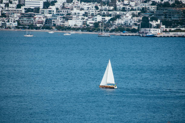 Kas is a seaside town on the Mediterranean coast in southwestern Turkey. The modern town occupies the site of ancient Antiphellos, with still-visible ruins including a theater.