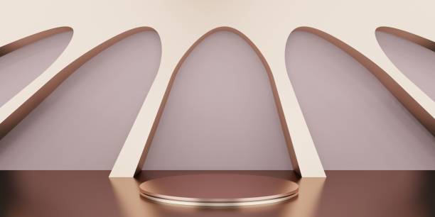 istock product display stand Simple and elegant style stage 3D illustration 1387037288