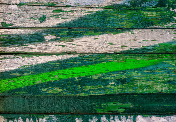 Abstract  paint on wooden wall