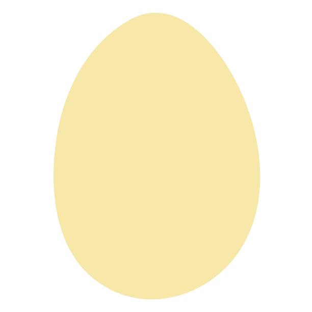 Silhouette of a yellow Easter Egg. Hand drawn isolated vector element. Illustration on a transparent background Silhouette of a yellow Easter Egg. Hand drawn isolated vector element. Illustration on a transparent background. egg silhouettes stock illustrations