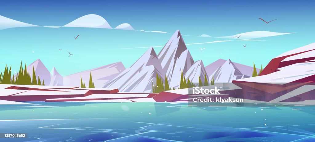 Phong Cảnh Núi Non Mùa Đông Cảnh Thiên Nhiên Hình minh họa Sẵn có - Tải  xuống Hình ảnh Ngay bây giờ - Hồ, Đóng băng, Đá - Hiện tượng tự nhiên -  iStock