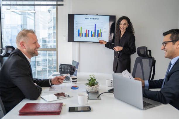 istock Presentation In Business Meeting 1387045686