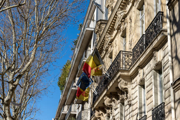 istock The Paris right bank buildings 1387045772
