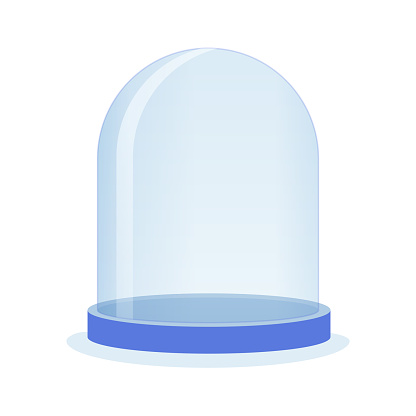 Glass Bell Concept Vector Illustration