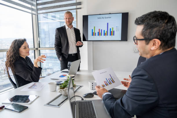 istock Presentation In Business Meeting 1387046605