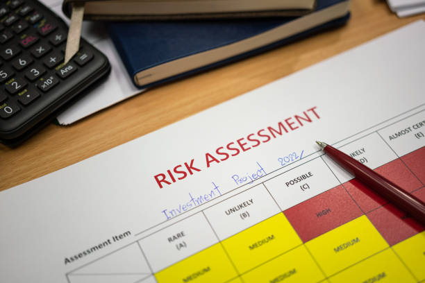 istock Risk assessment form of investment project 2022. 1387049794