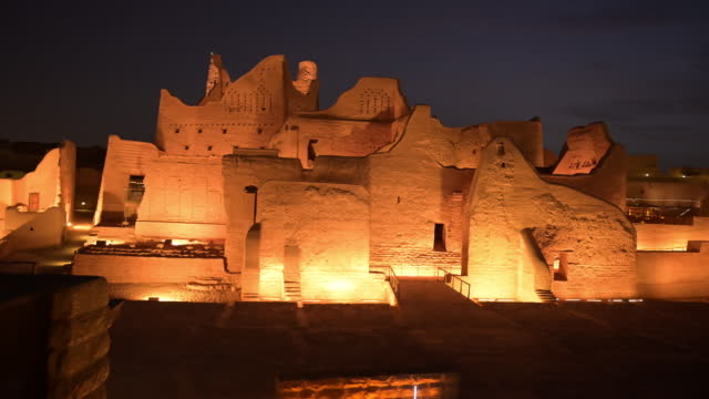 Illuminated Salwa Palace, UNESCO World Heritage Site