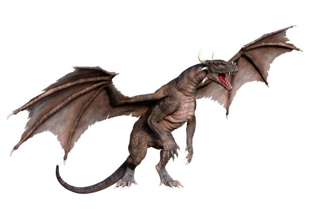 istock 3D Rendering Fairy Tale Dragon on White 1387052751