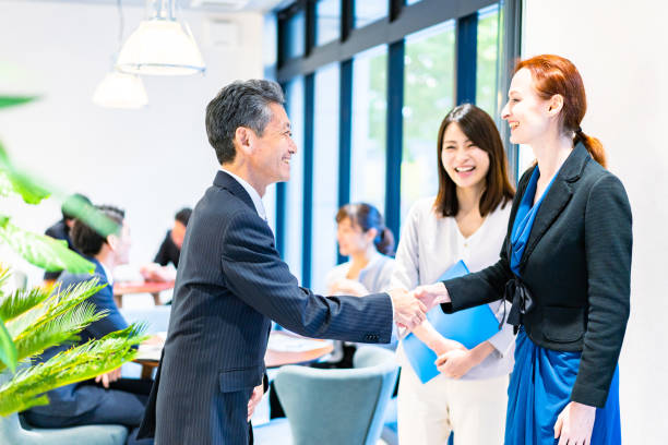 istock Businessman posted overseas in the office 1387053263