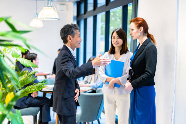 istock Businessman posted overseas in the office 1387053313