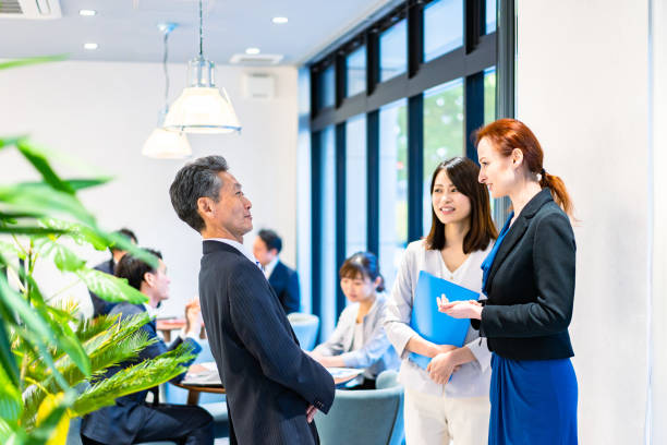 istock Businessman posted overseas in the office 1387053320