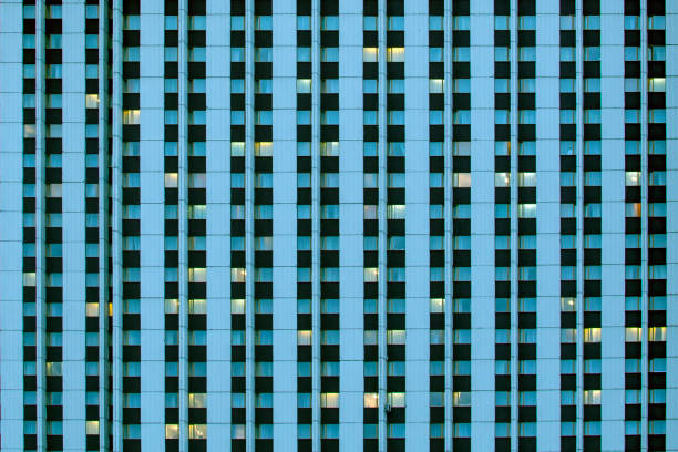 background from the windows of a multi-storey building