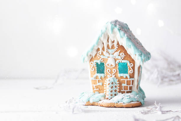 istock Gingerbread Christmas decorated House 1387055767