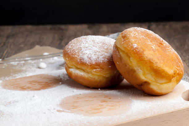 istock fried in oil Berlin donuts with stuffing 1387057249