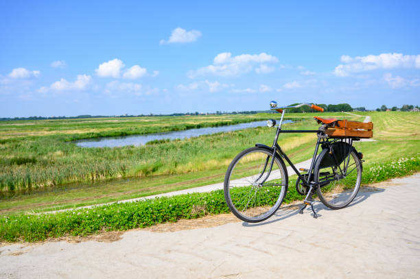 istock Retro styled bicycle during a summer ride 1387059380