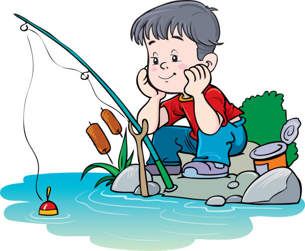 Fishing cartoon image 02 Free Vector Download