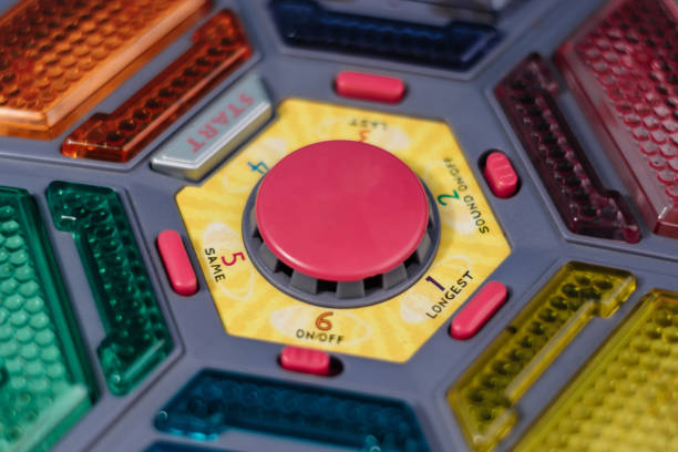 istock Board game to exercise the memory that consists of memorizing the lights that are turned on and repeating the same order. 1387065426