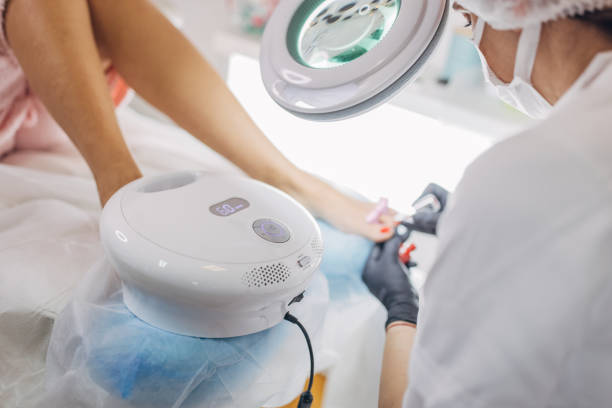istock Woman at the pedicure 1387065619