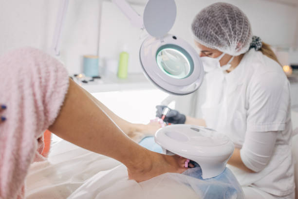 istock Woman at the pedicure 1387065657