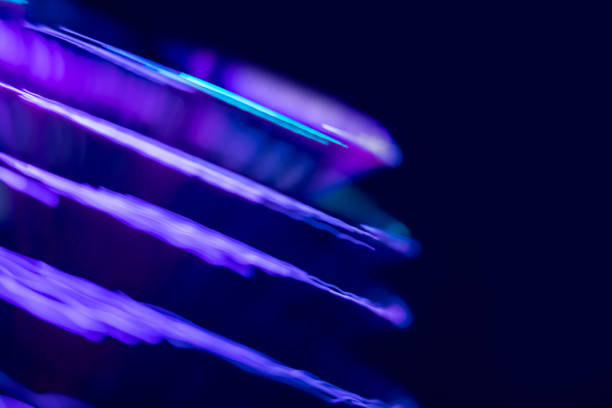 istock Abstract defocused background made of fiber optics 1387070938
