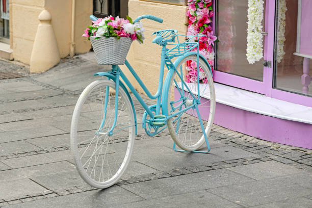 istock Girly Bicycle Street 1387080183