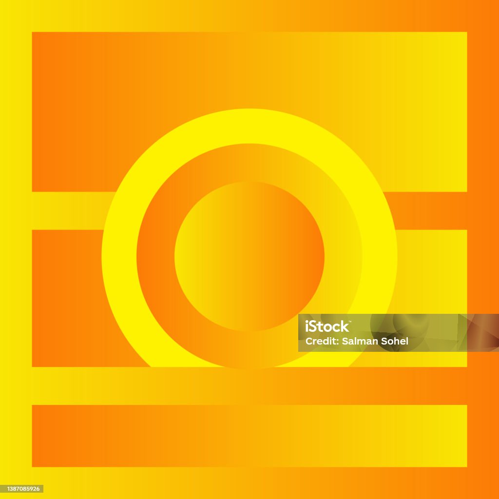 Gradient Yellow Rounded Rectangle Abstract Yellow Gradient Round 3d Effect Design Stock Photo - Download ...