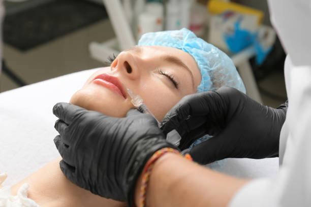 istock Woman and  beauty injections 1387095039
