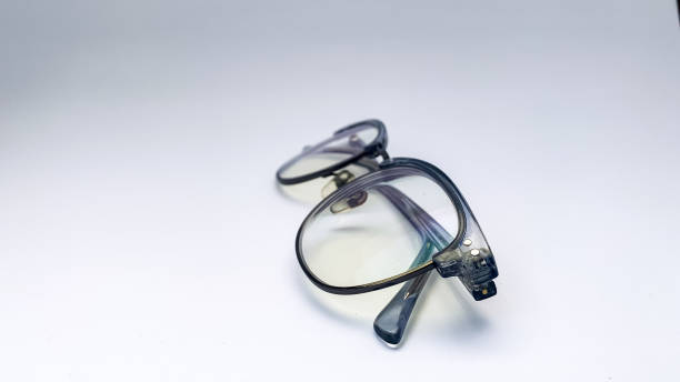 istock glasses in light gray with a white background. 1387096511