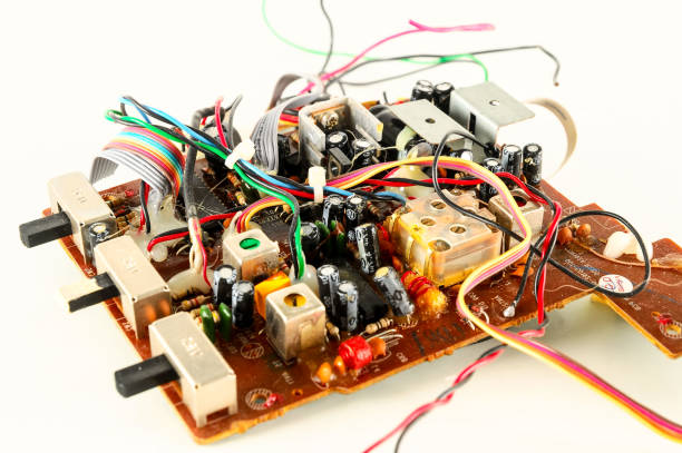 istock Close-up of circuit pc board 1387099185