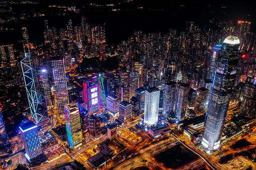 Night view of Hong Kong