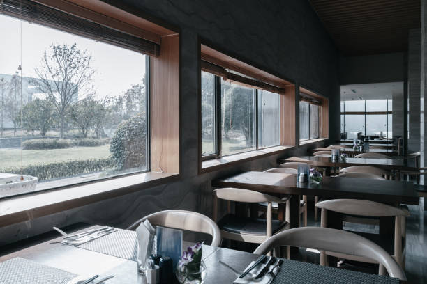 istock Restaurant interior, part of hotel 1387101531