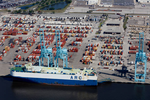 port of Jaxport stock photo