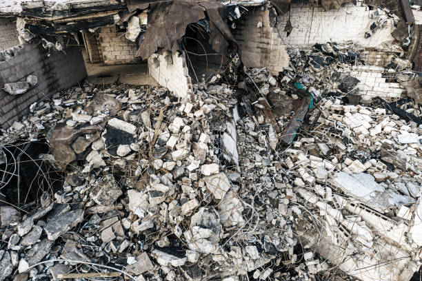 istock Apartment Building Demolition 1387106522