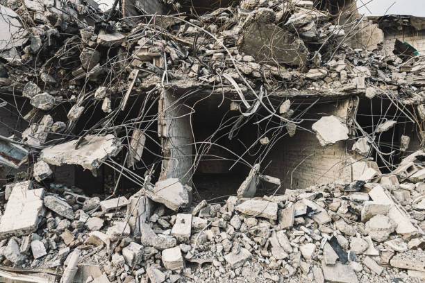 istock Apartment Building Demolition 1387106632