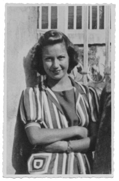 istock Young woman in 1938. 1387106827