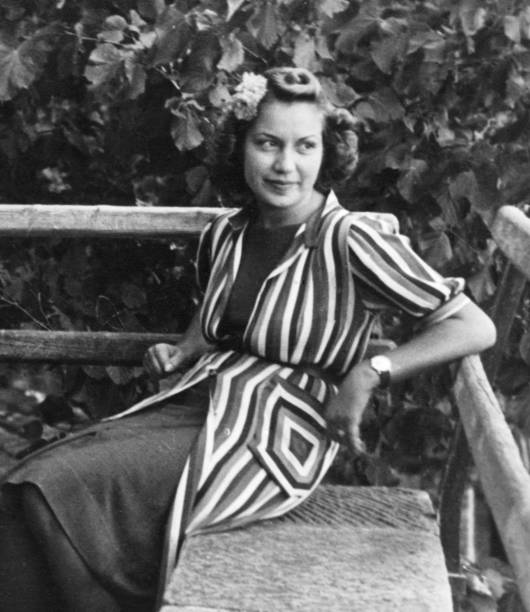 istock Young woman in 1938. 1387106839