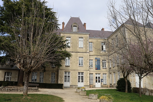 The Avallonnais Museum or Jean Despres Museum, seen from the outside, city of Avallon, department of Yonne, France