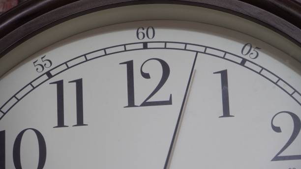 istock Wall clock with a light dial. Retro style. The movement of time 1387112269
