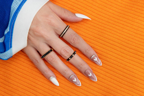 istock Nail Art. Girls Hand 1387116120