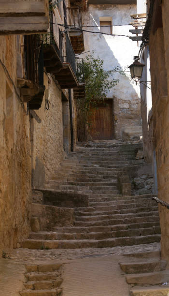 istock Original facade of medieval village house 1387117923