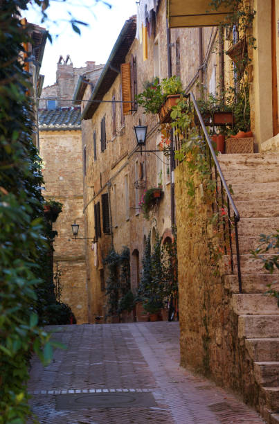 istock Original facade of medieval village house 1387117936