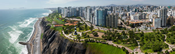 istock Aerial view of Lima city, Peru 1387127021