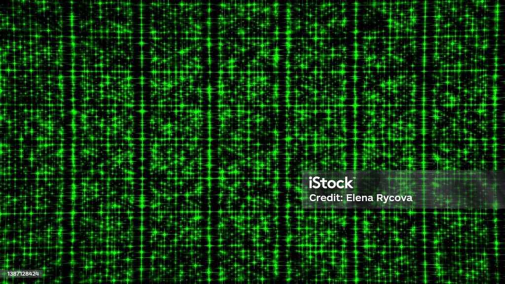 Digital Binary Data Streaming Code Matrix Background Stock Illustration ...