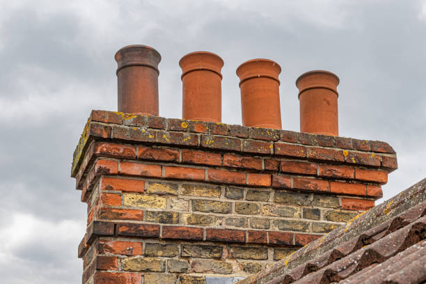 Chimney and roof tiles
