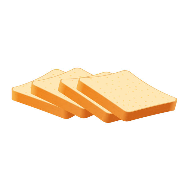 샌드위치 를위한 신선한 빵 조각 상점을위한 음식 의 그림 - pretzel sesame vector snack stock illustrations