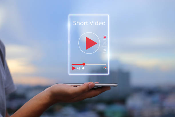 Short Video marketing concept stock photo