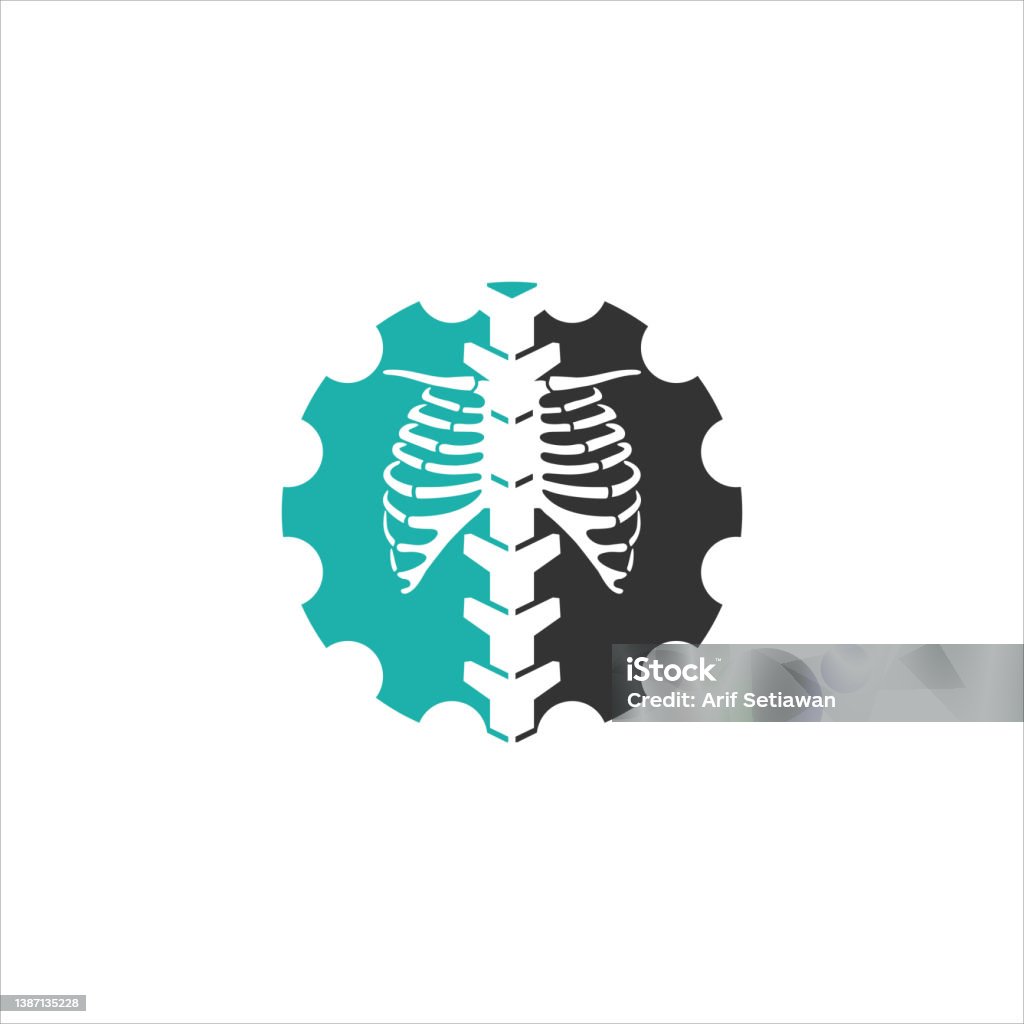 Backbone Vector Kit Gear And Backbone Vector Template Stock Illustration - Download Image ...