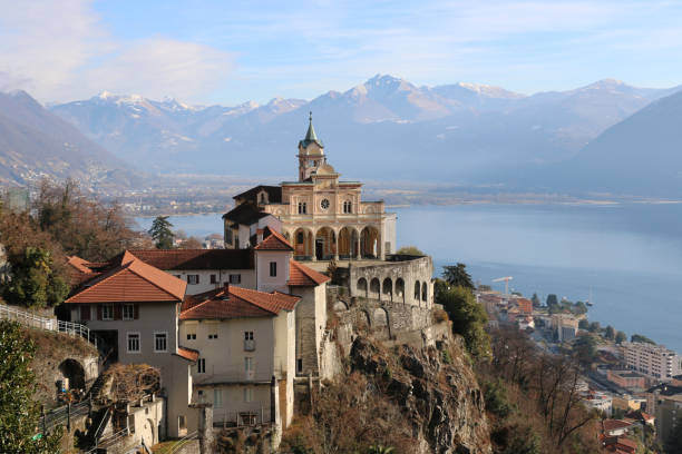 istock Sacred Mount Madonna del Sasso 1387135345