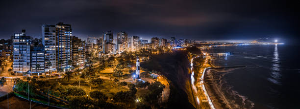Aerial view of Lima, Peru stock photo